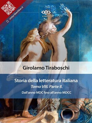 cover image of Storia della letteratura italiana del cav. Abate Girolamo Tiraboschi &#8211; Tomo 8. &#8211; Parte 2